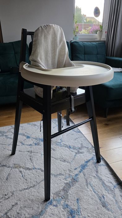 Krzesełko do karmienia dzieci Ikea Blames czarne