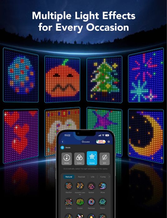 Гірлянди Govee Curtian Lights