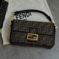 Fendi Baguette Jacquard FF fabric bag