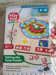 Play tive Junior puzzle drewniane wtykowe zegar Montessori