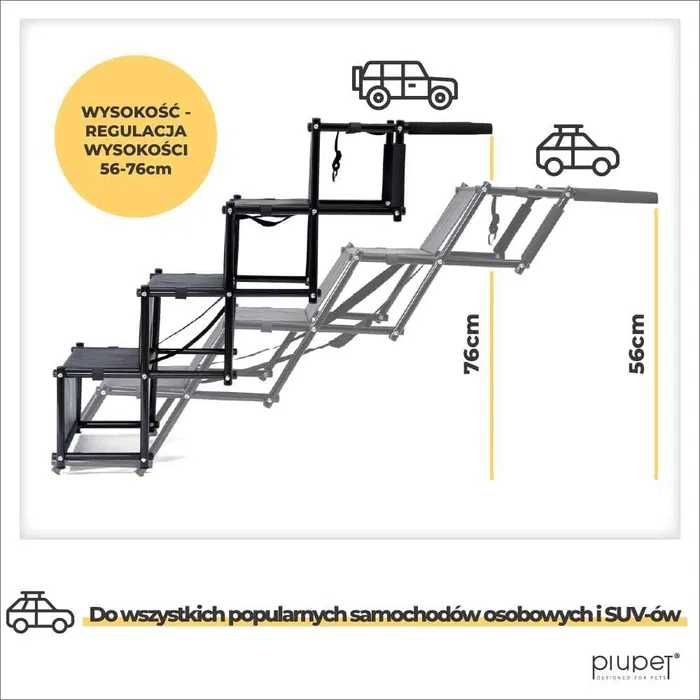 Schody dla psa Aluminiowe porządne