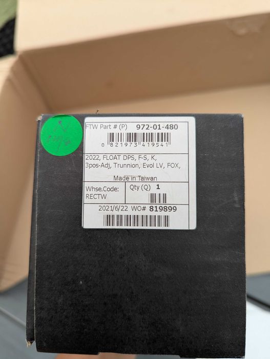 Damper rowerowy fox float dps evol 185 x 55