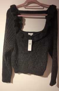 Sweter damski, grafitowy Topshop rozm. L