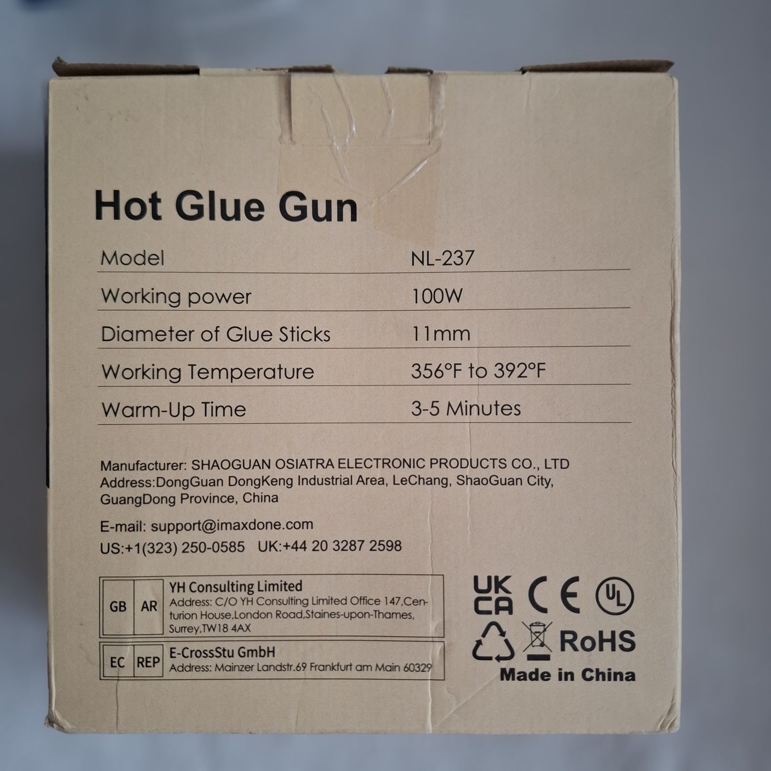 Akumulatorowy pistolet do kleju na gorąco