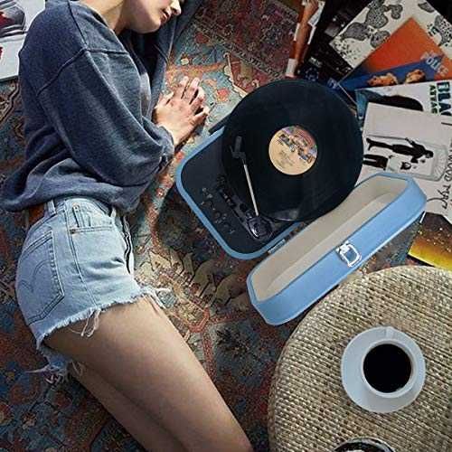 PIĘKNY GRAMOFON w Walizce RETRO z LAT 50-tych! Bluetooth USB -nowy gw.
