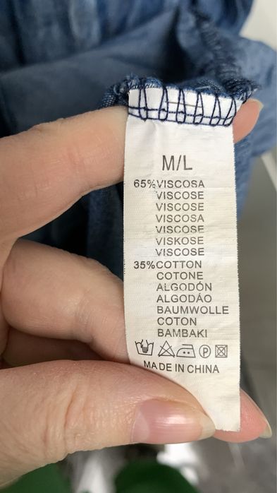 Sukienka jeans bawełna cudo uni long