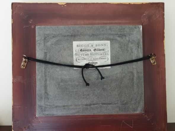 Obraz olej płótno w pięknej ramie , sygnowany , Biggs&Sons.