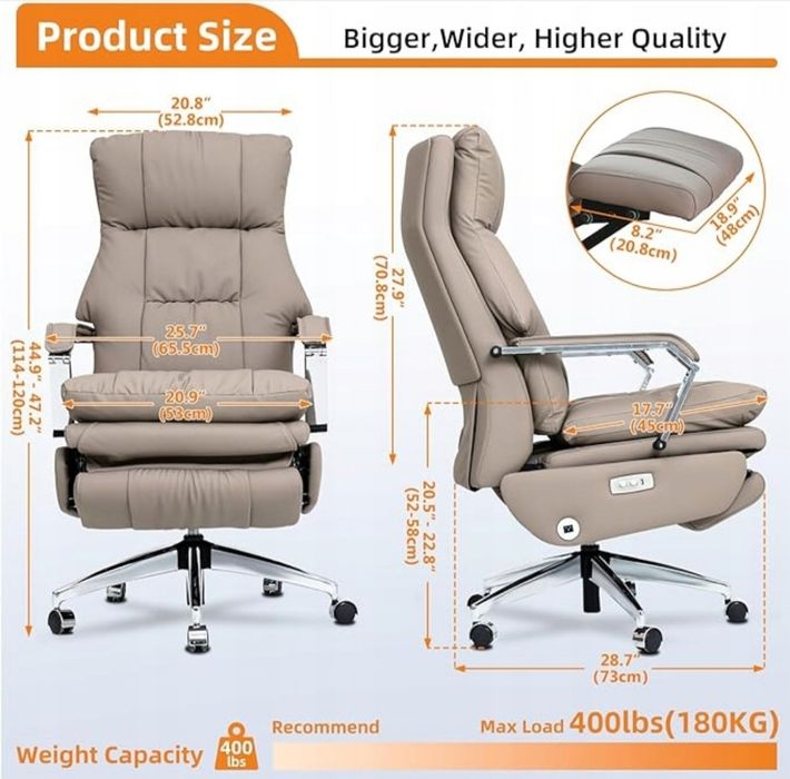 Elektryczny fotel biurowy