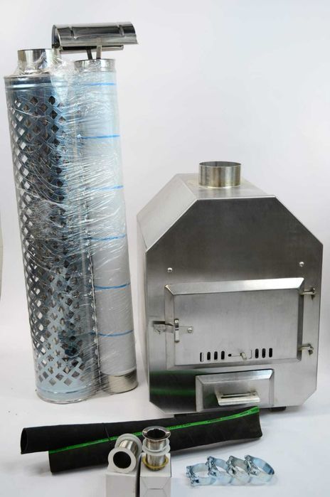 Piec nierdzewny do balii basenu jacuzzi na drewno