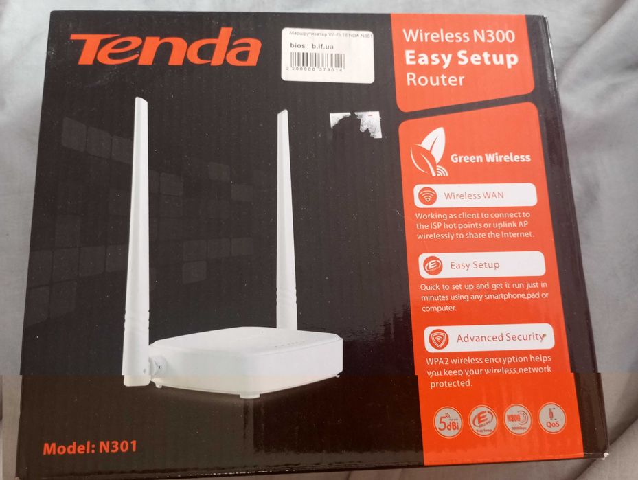 Продам маршрутизатор Wi-Fi Tenda N301