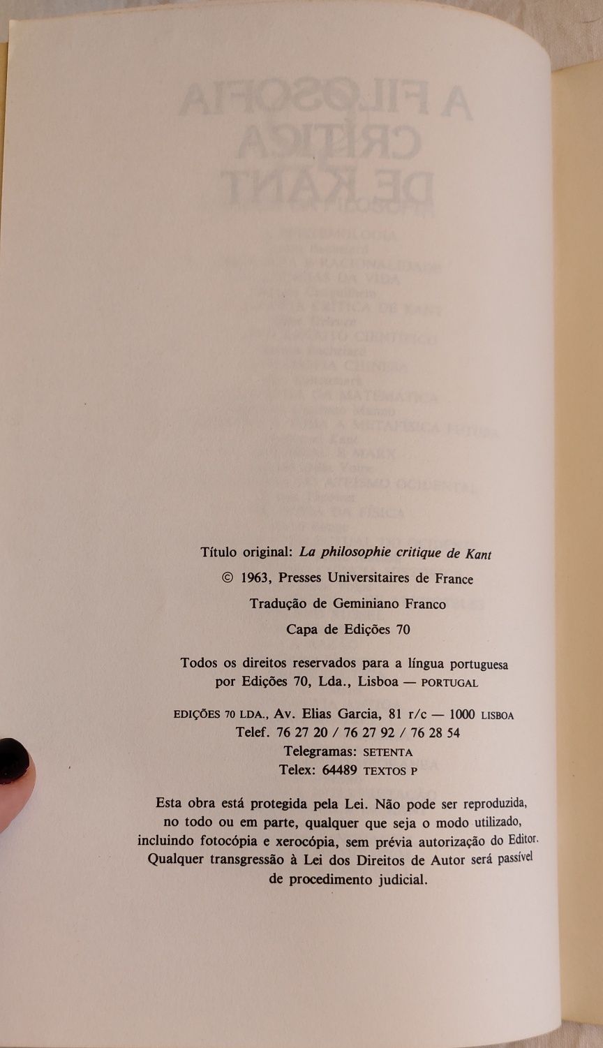 A Filosofia Crítica de Kant, Gilles Deleuze