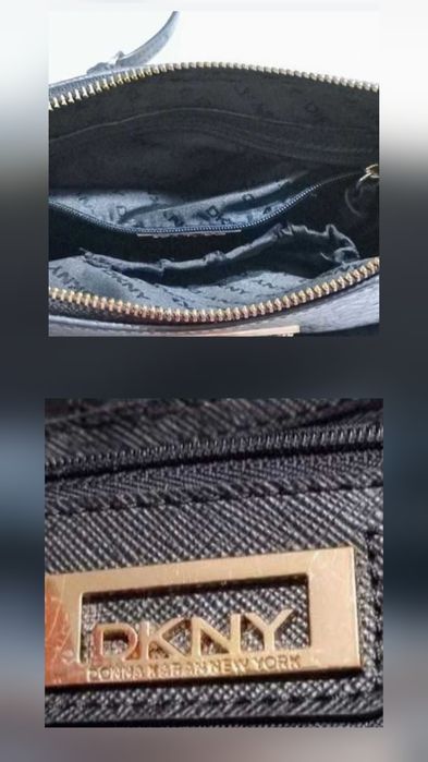 Сумка-клатч Шкіряно-текстильна DKNY б.у