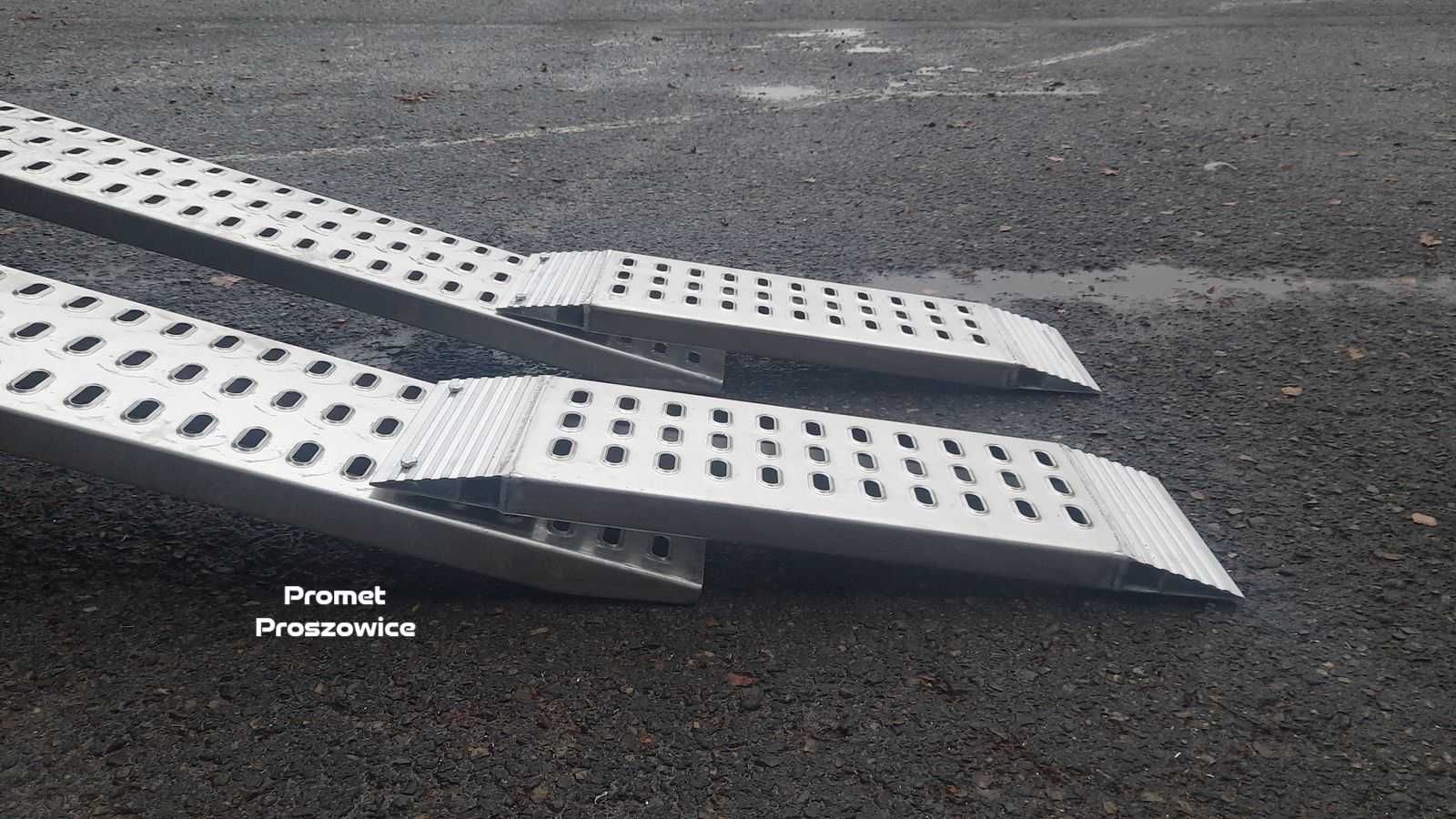 Najazdy Aluminiowe Przejazdowe 113cm Przedłużki 2,5T. Podjazdy Laweta