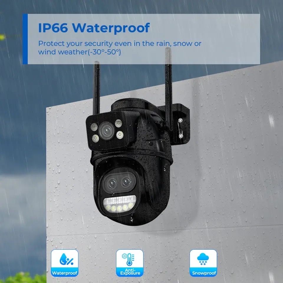WIFI BESDER A33HS 12mp 8xZo ICSee вулична камера поворотна відеокамера