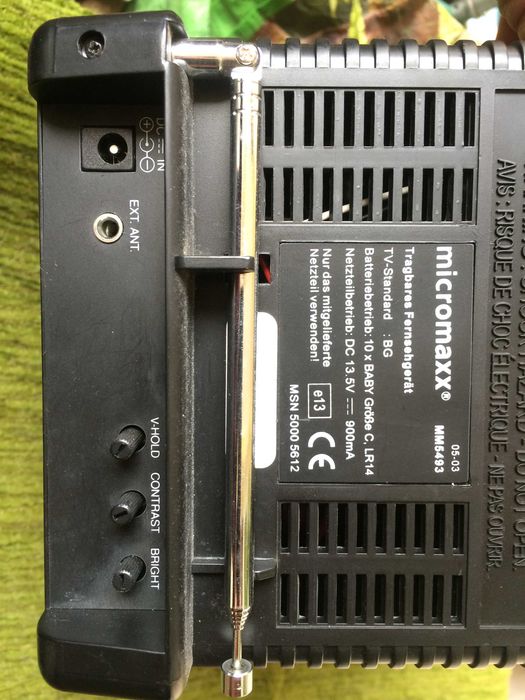 Телевизор Micromaxx MM 5493  /монитор/  диагональ 13см из германии