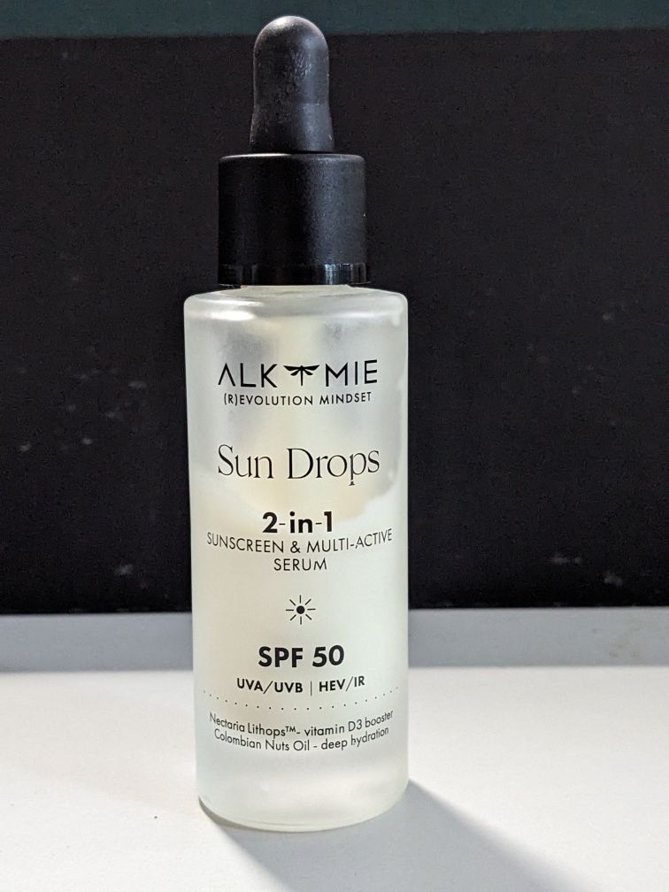 Alkmie Sun Drops SPF 50 - ponad połowa buteleczki