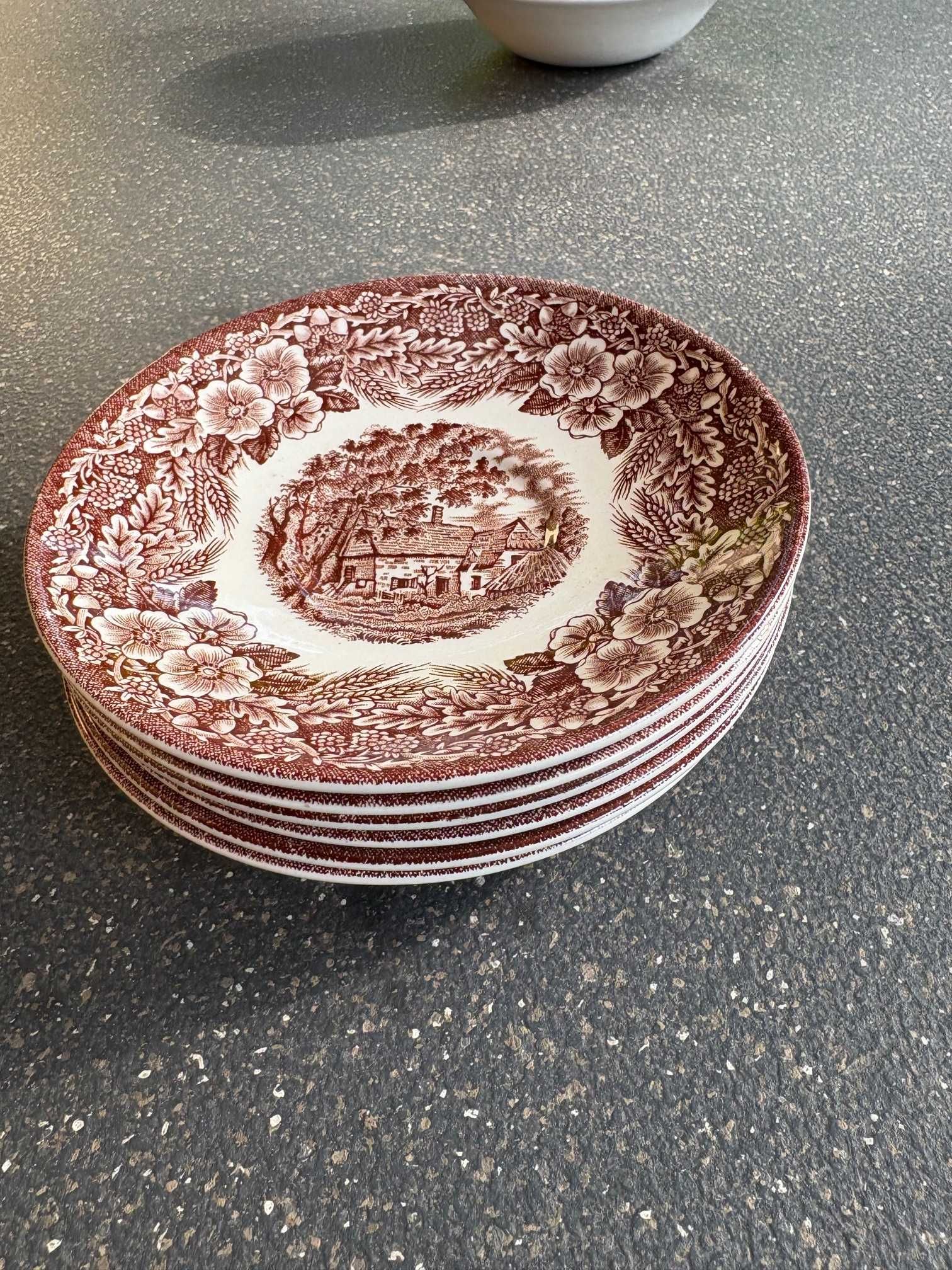 Komplet 6 talerzyków z porcelany angielskiej Ironstone
