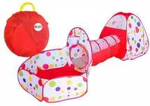 Plac zabaw dla dzieci z basenem na kulki. Leantoys. Nowy Produkt