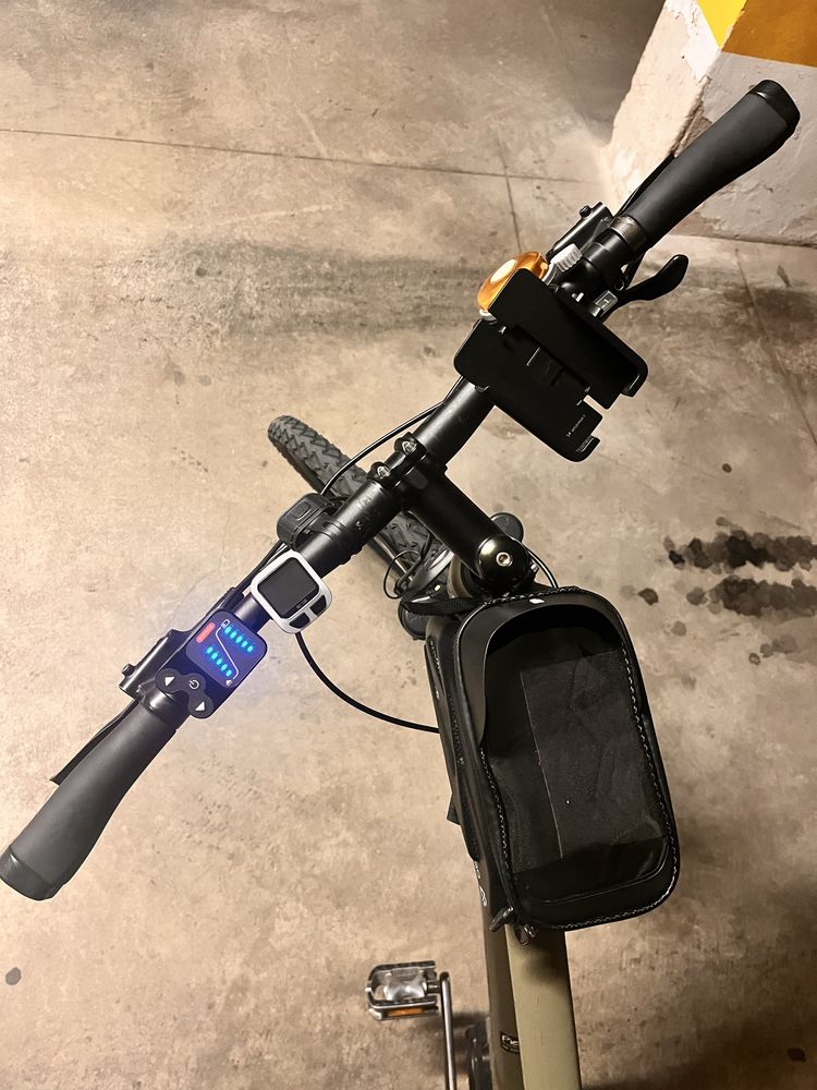 Rower crossowy elektryczny Romet Orkan 1 M MM - zielony-czarny