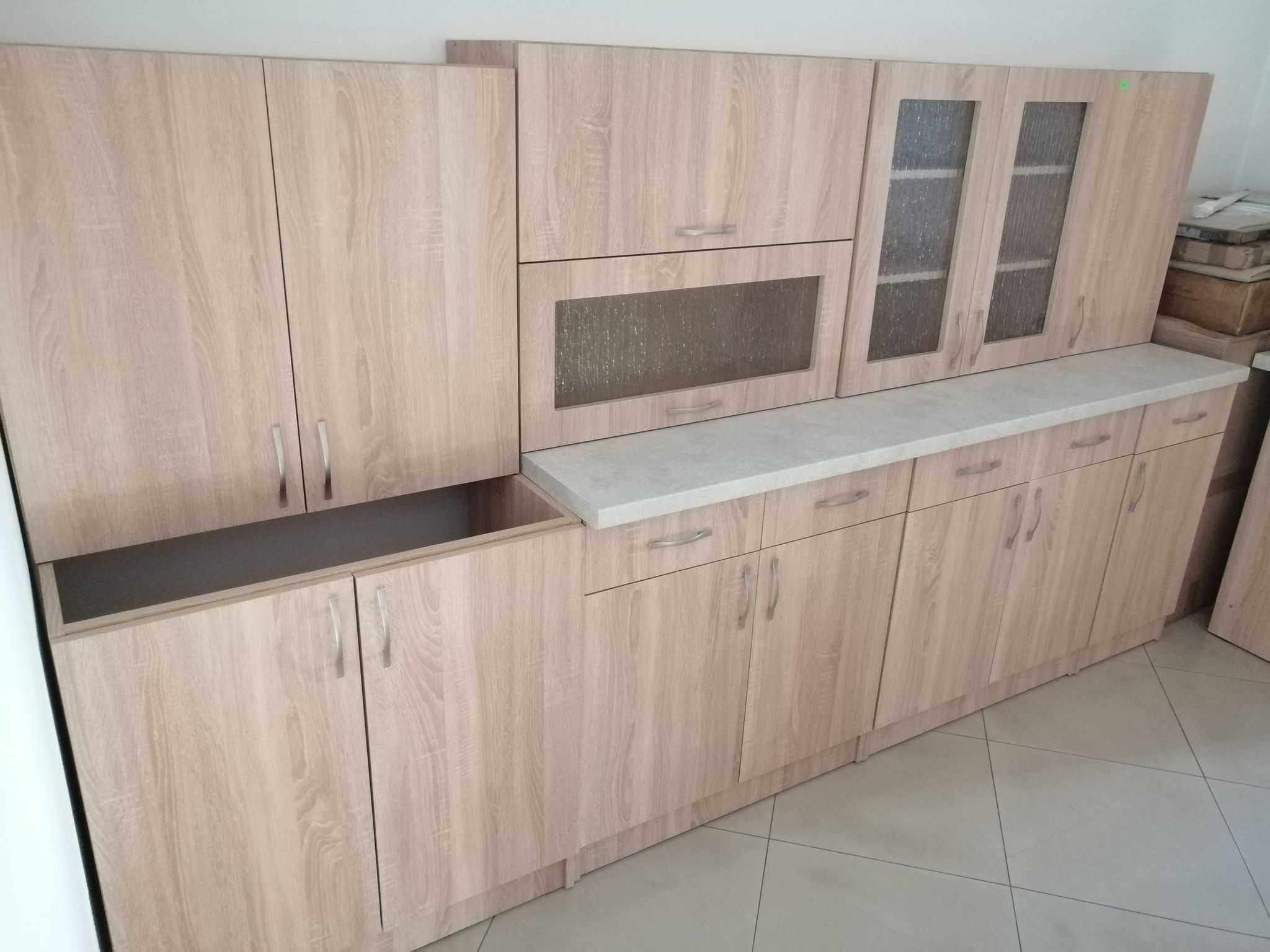 Meble kuchenne zestaw złożone 280cm zestaw mebli do kuchnii
