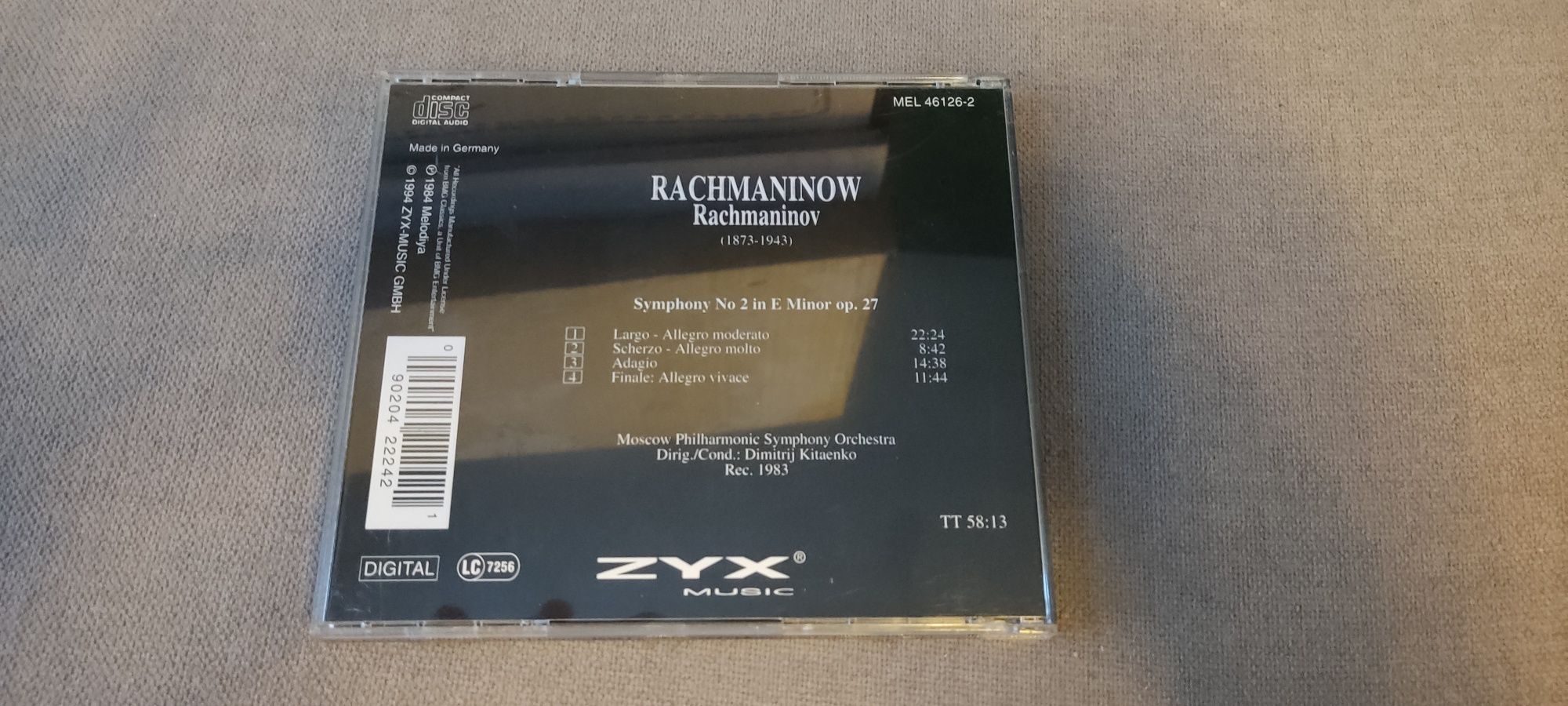 Rachmaninow Symphony No 2 Dimitrij Kitaenko ZYX