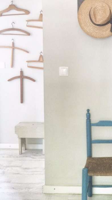 Decoração cruzetas/cabides madeira antiga