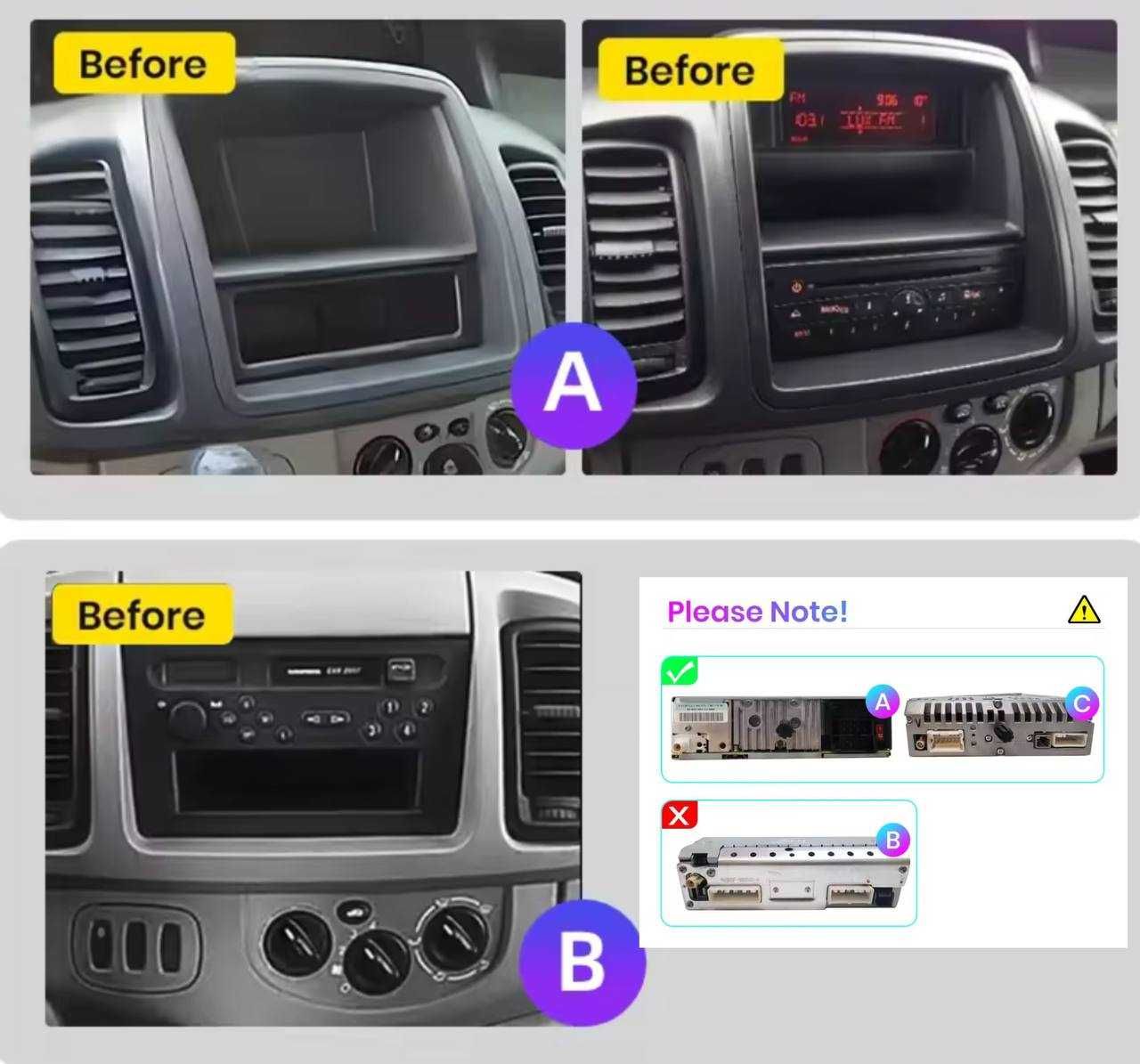 Nowe Radio/Nawigacja ANDROID Opel Vivaro 10-14 (2+32/4+64gb)