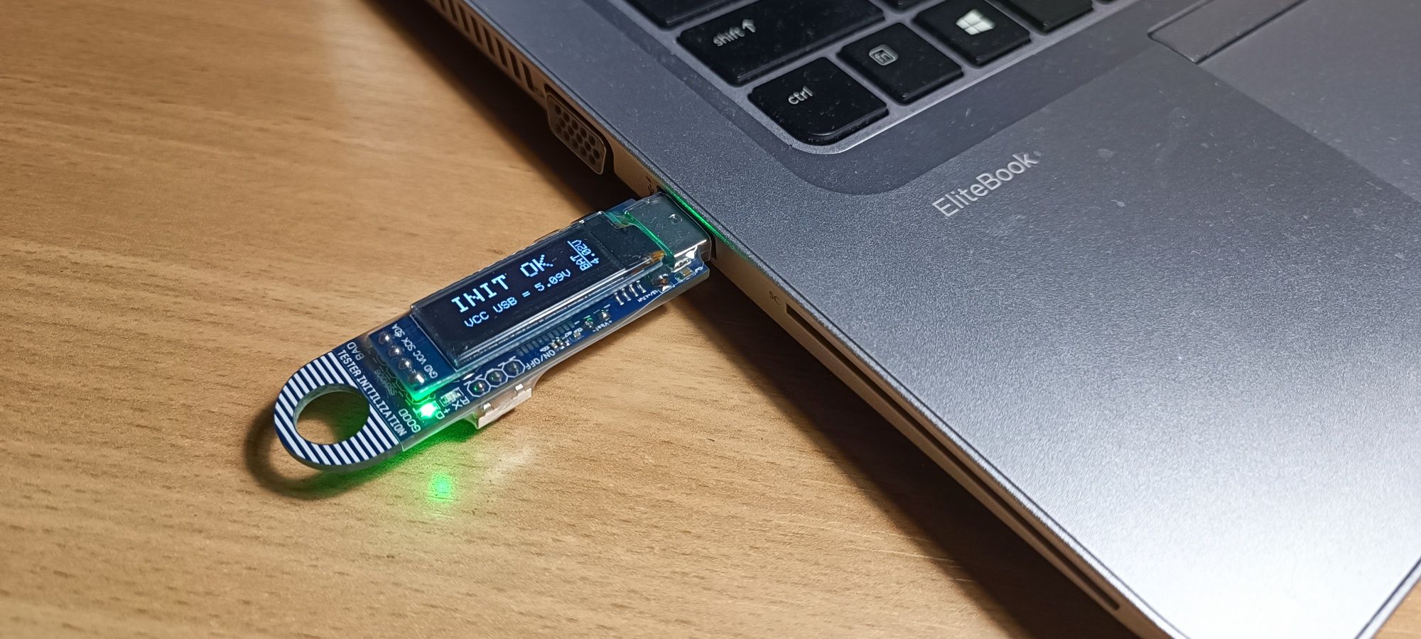 USB tester inicjalizacji