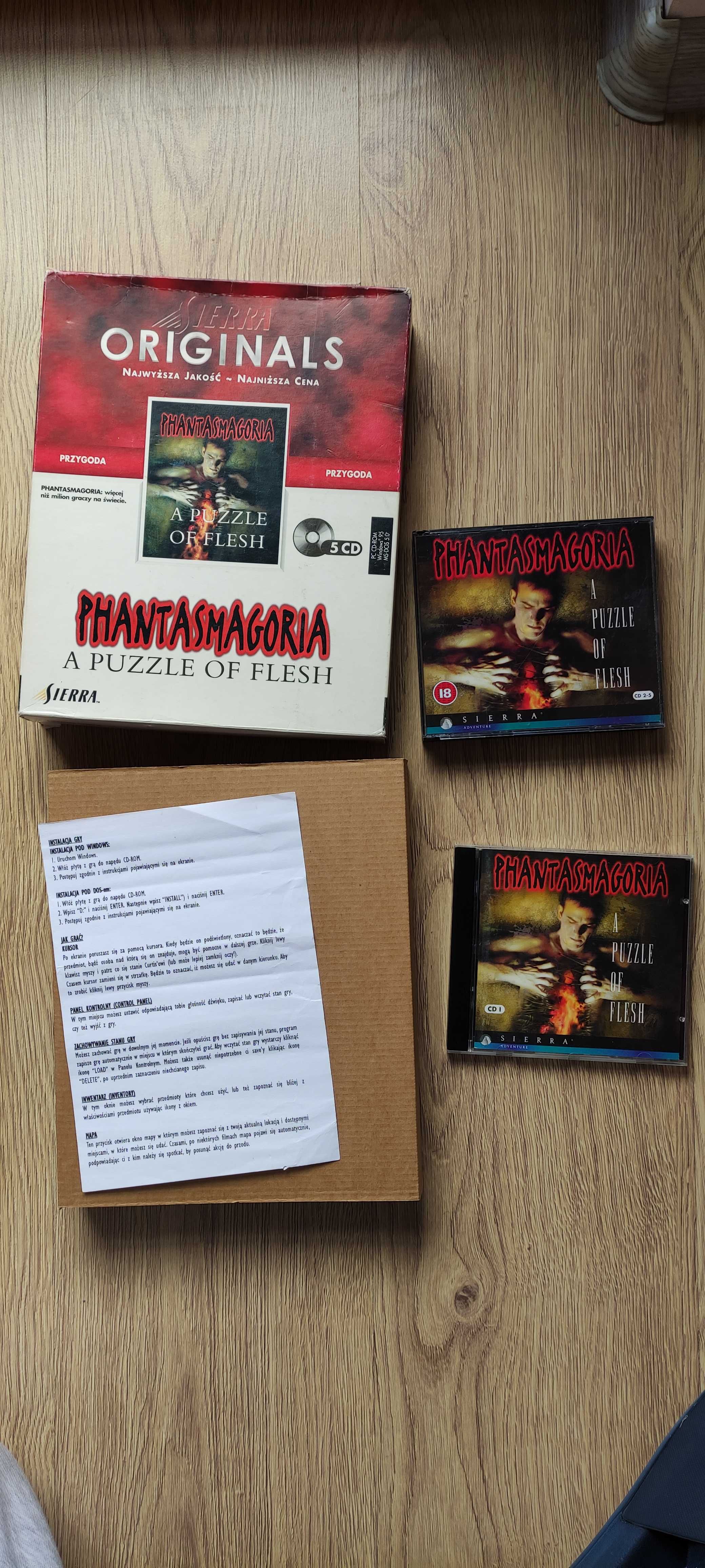 Phantasmagoria 1 + 2 PC PL komplet Big Box