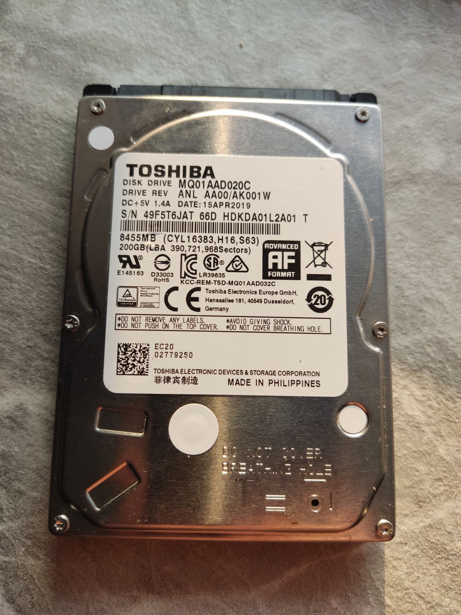 Продам hdd 200 g