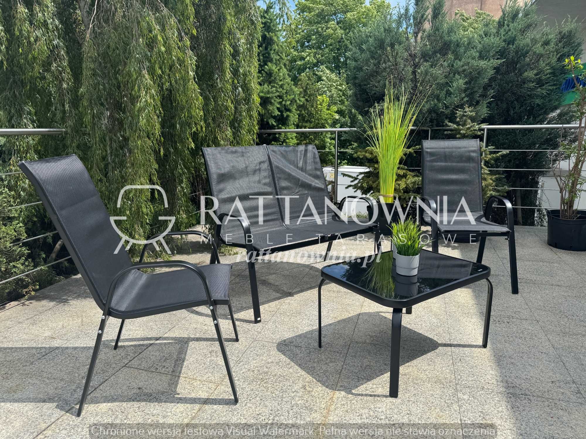 OUTLET! Zestaw Mebli Ogrodowych Dla 4 Osób Nowoczesny Zestaw Tarasowy