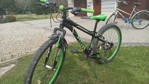Rower ROMET czarno-zielony