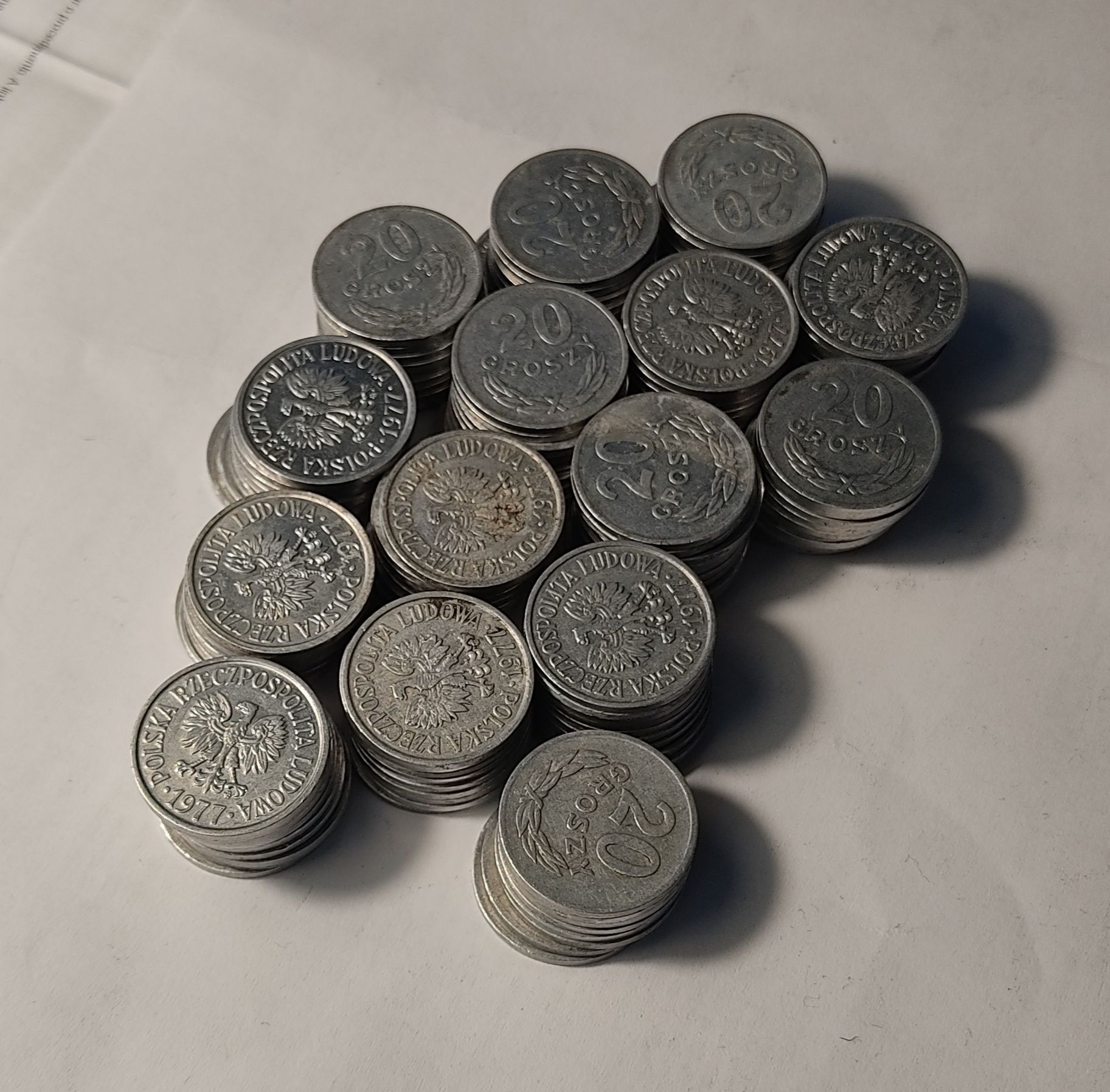 20 gr 1977, mennicze 2 szt., 147 szt. obiegowe - zestaw