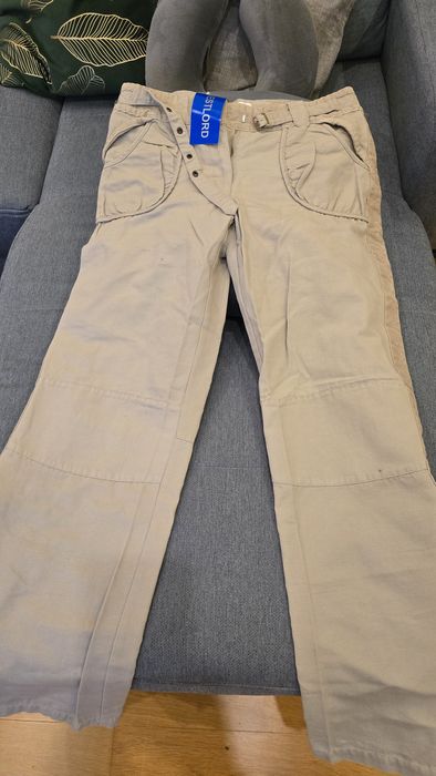 Damskie bawełniane spodnie sztruks rozm. M