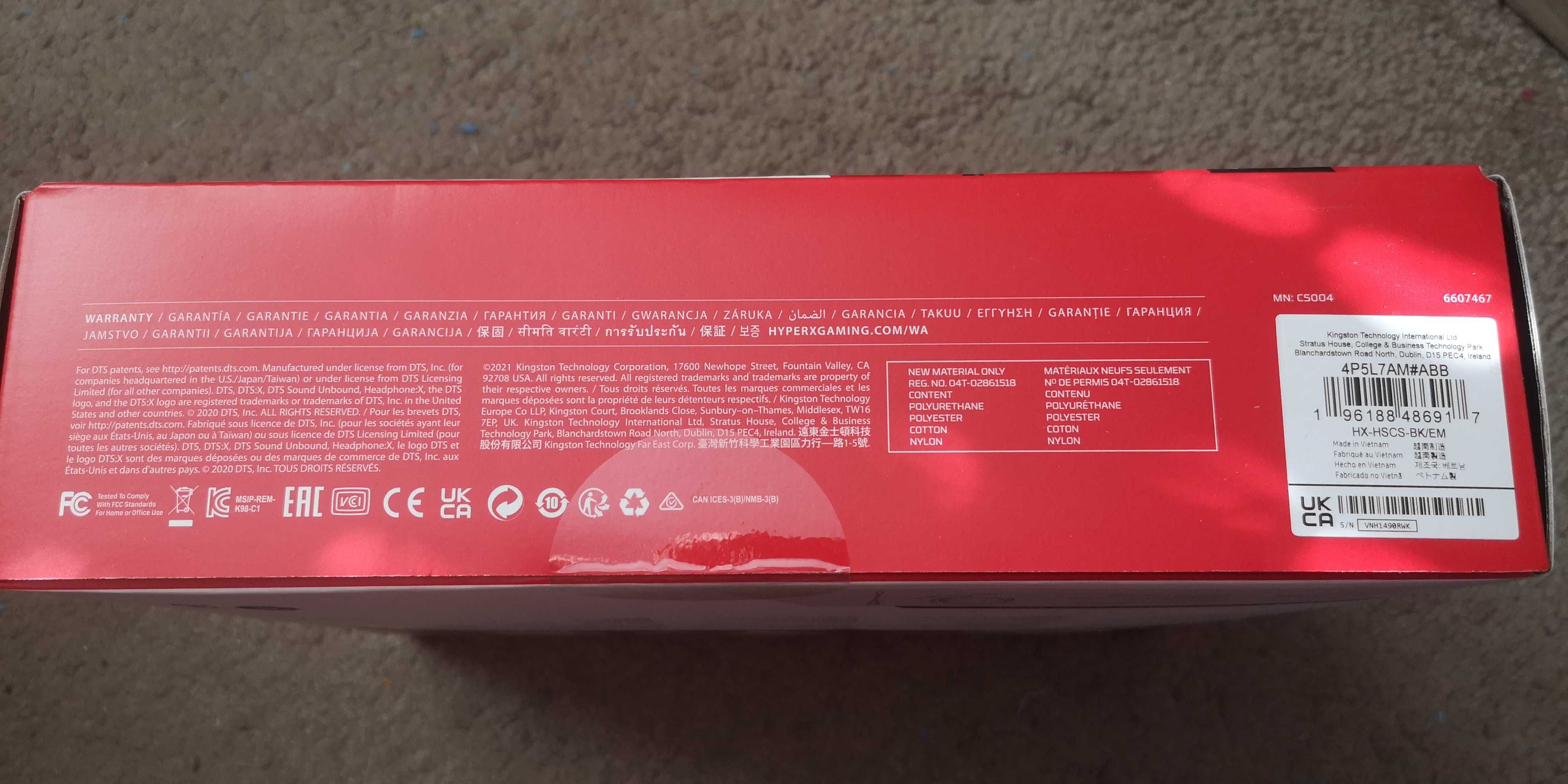 Słuchawki nauszne HyperX Cloud Stinger  nowe
