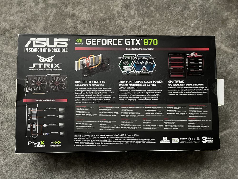 Відеокарта Asus Strix GTX970