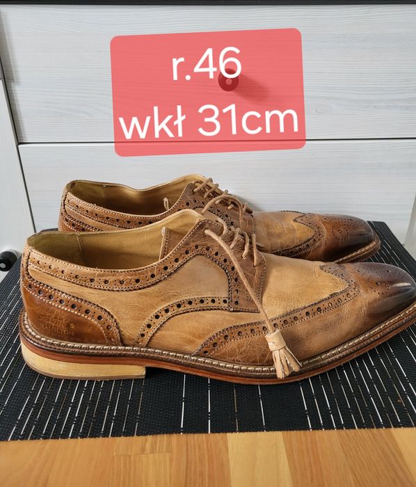 Skórzane buty męskie Melvin & Hamilton r.46 skóra naturalna