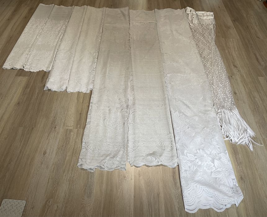 Zestaw firanek, firan, firanki,firany 8szt.