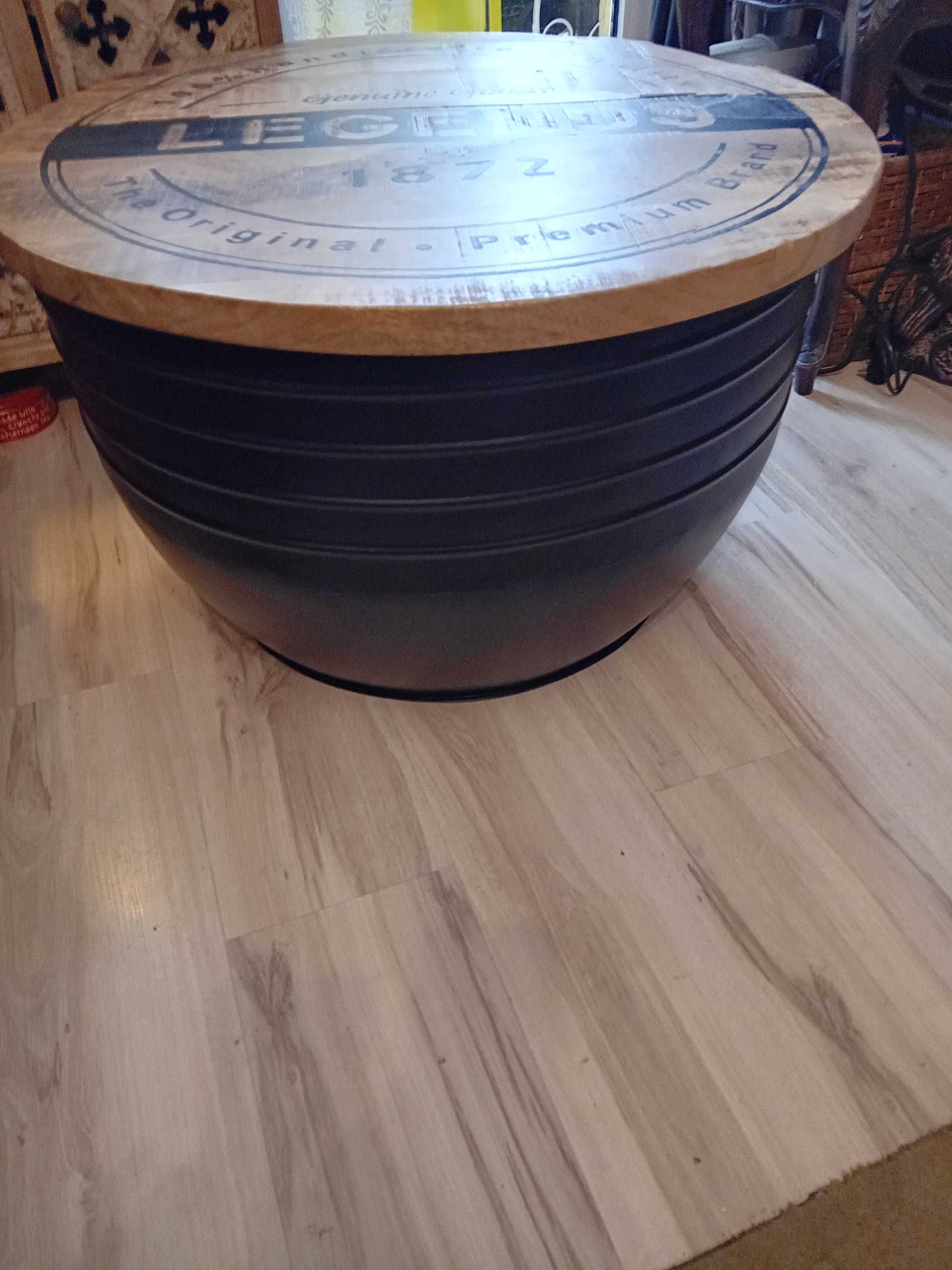 stół loft metalowo-drewniany