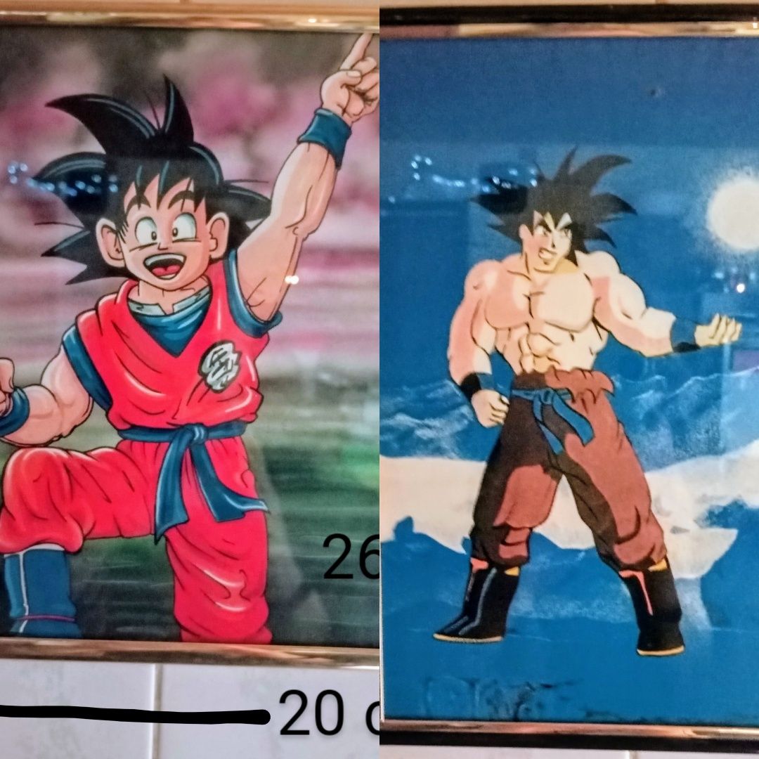 Dragon Ball Quadros antigos 26x20cm.