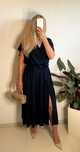 Sukienka plus size 4xl 5xl 6xl wesele chrzciny komunie granatowa lato
