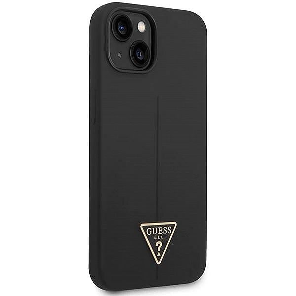 Guess GUHCP14SSLTGK iPhone 14/6,1" czarny/black hardcase Silicone Tria