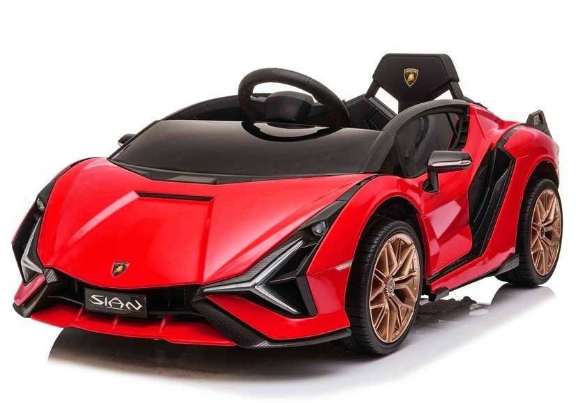 Samochód dla dzieci Auto na akumulator Lamborghini Sian Czerwony