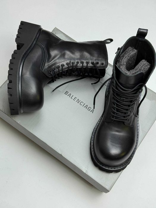 BALENCIAGA STOMPER BOOTS Leather кожаные шкіряні черевики ботинки 43