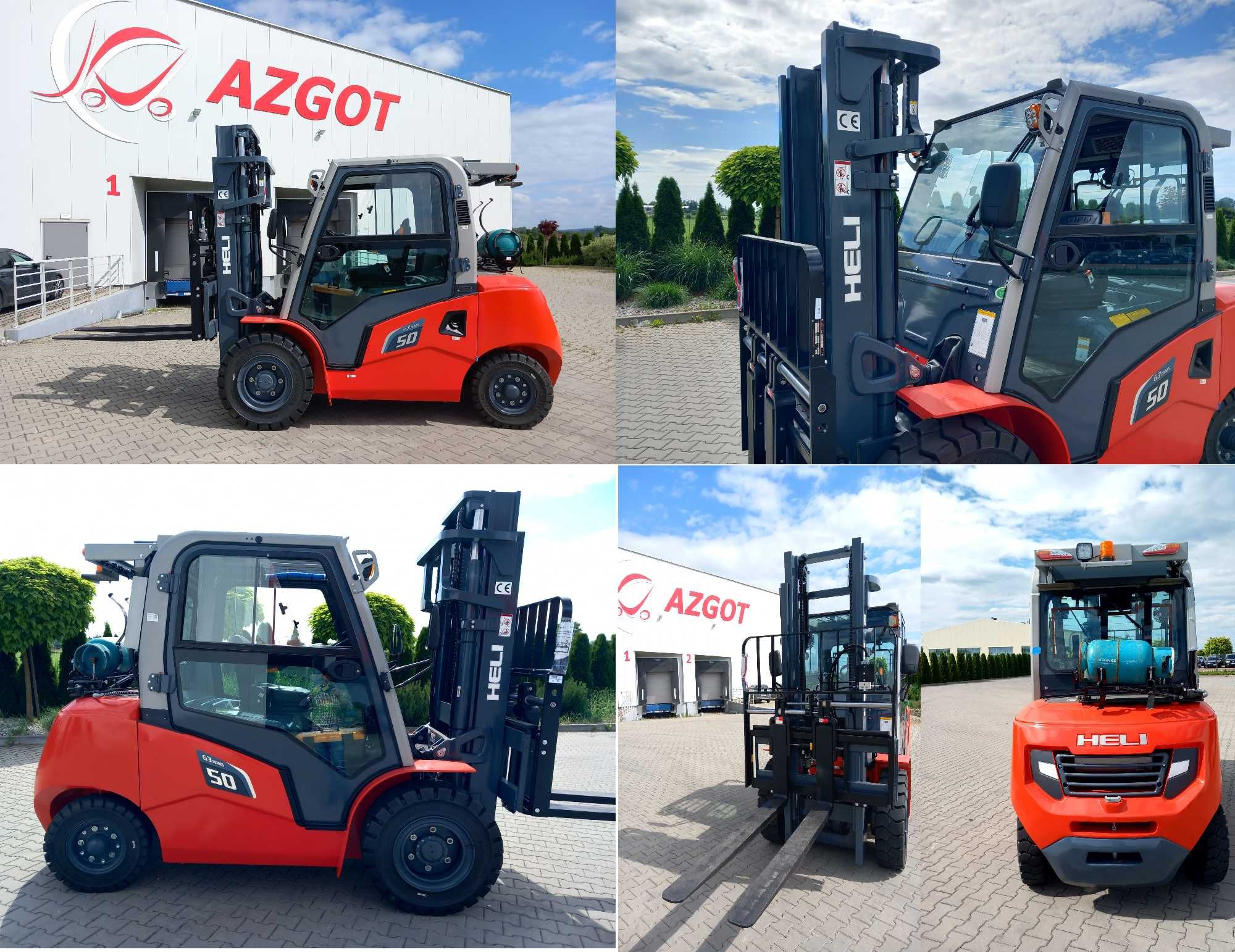 Wózek Widłowy Heli 5,0T Maszt 5,0 Triplex Silnik Kubota LPG *2024-04*