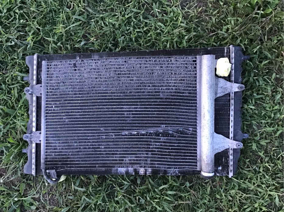 Радіатор охолодження+Радіатор кондиціонера Skoda Fabia 2/Roomster