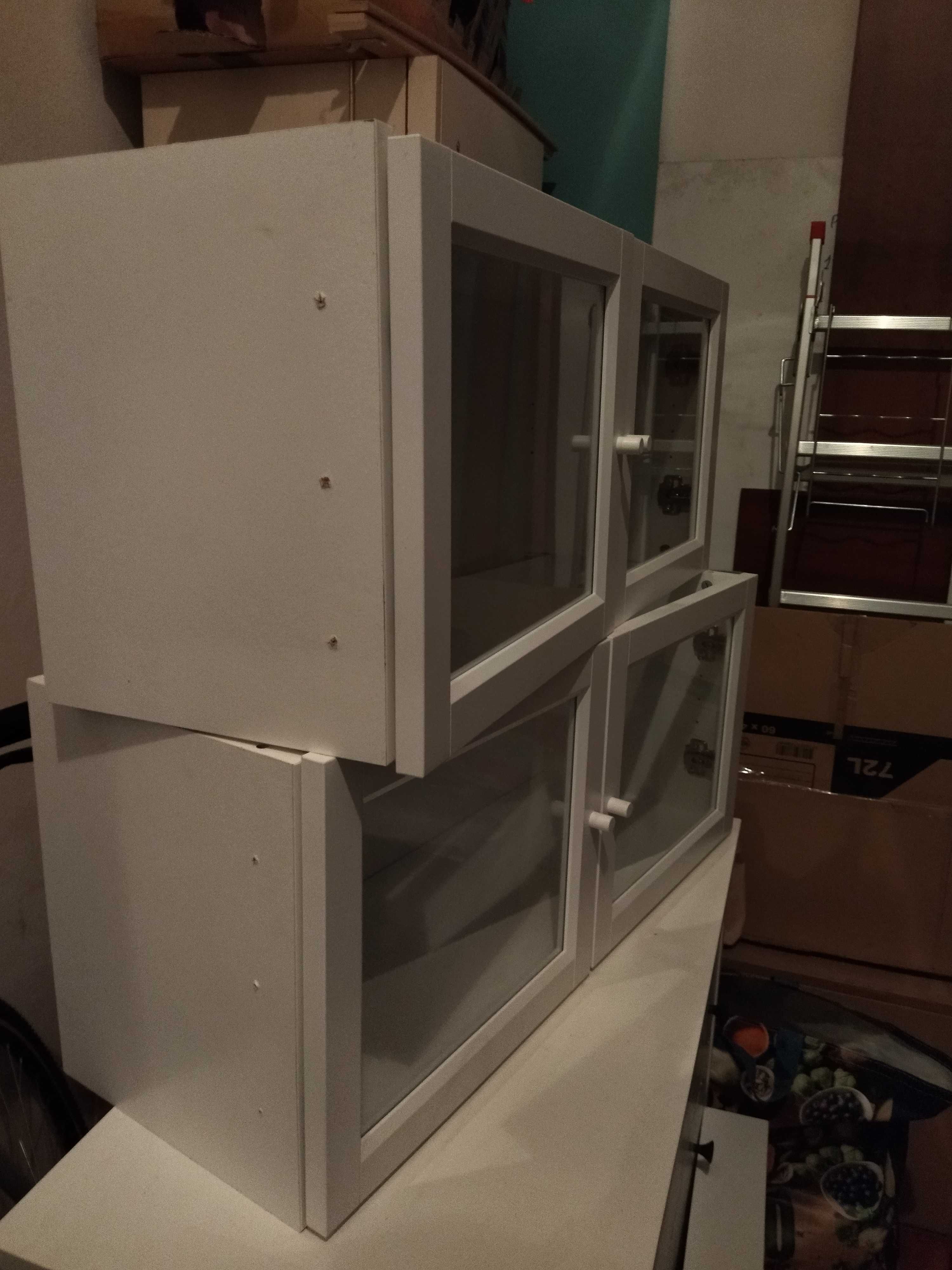 2 Extensões + portas de vidro oxberg para estante Billy - Ikea