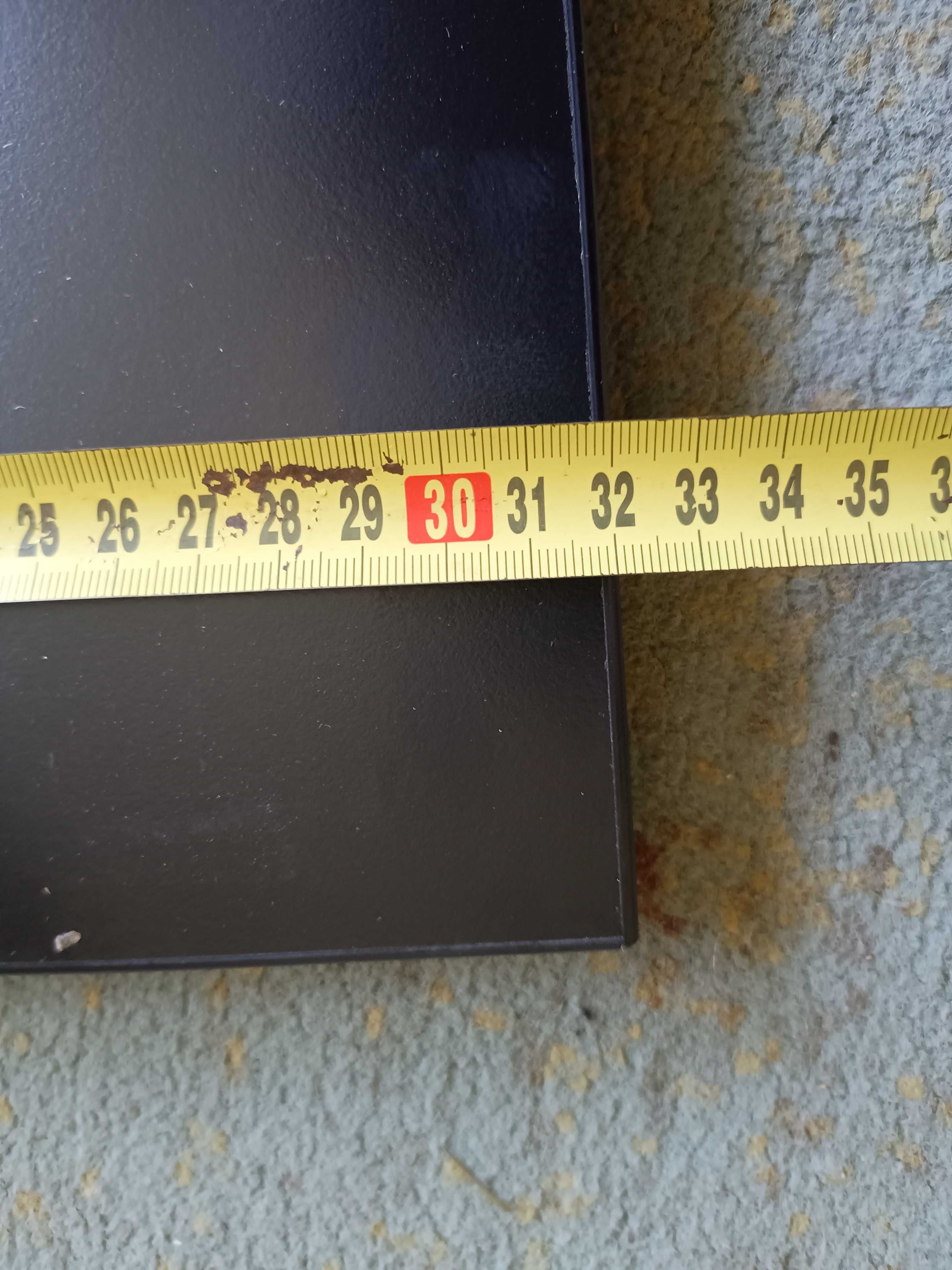 Półka formatka oklejona 4stronnie czarna blat 54.5 na 32cm