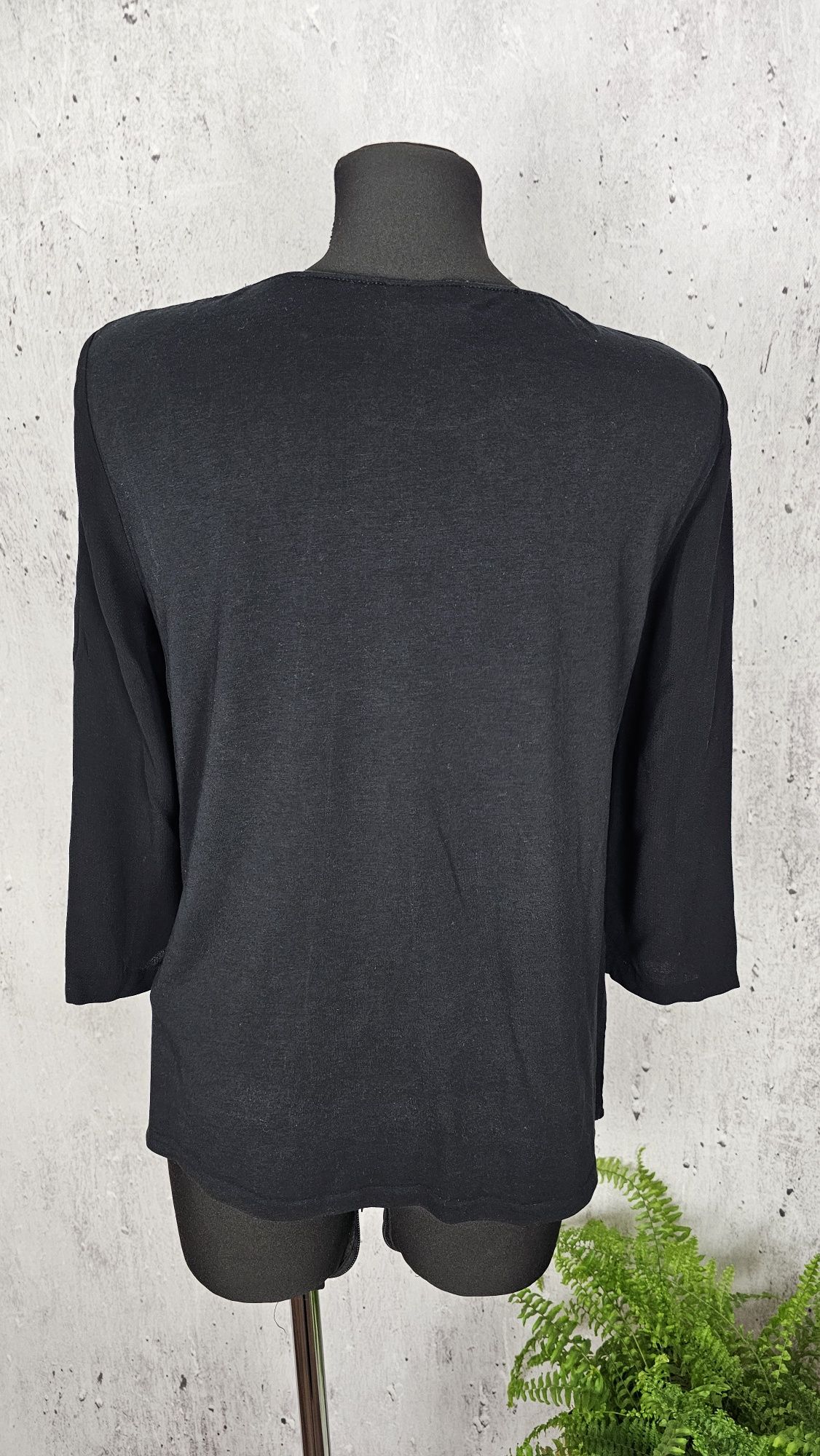 Bluzka damska z rękawem 3/4 r L Massimo Dutti