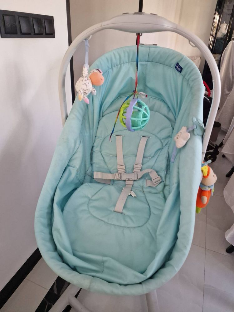 Kołyska, Łóżeczko CHICCO Baby Hug 4 in 1 Niebieski